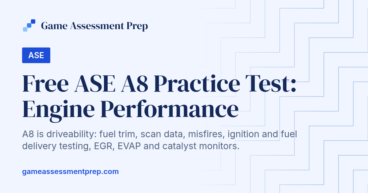 Free ASE A8 Practice Test (2026) | Engine Performance Questions