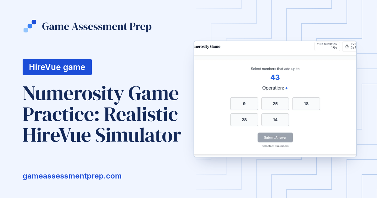 Numerosity Game Practice: Free HireVue Simulator (2026)