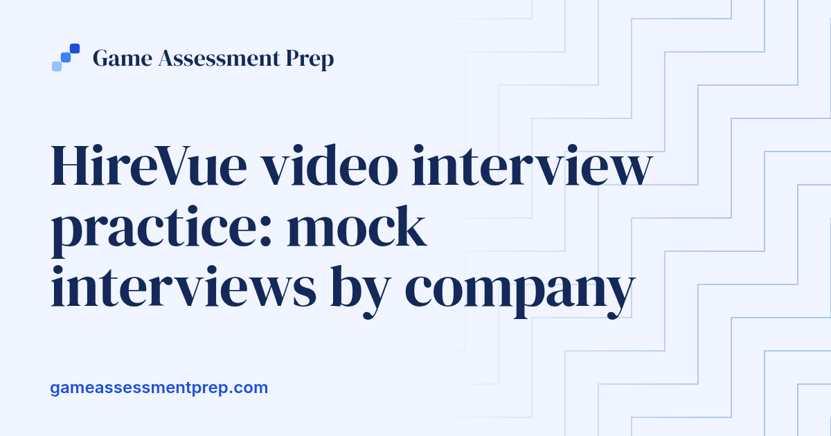 HireVue Video Interview Practice — Mock Interviews by Company (2026)
